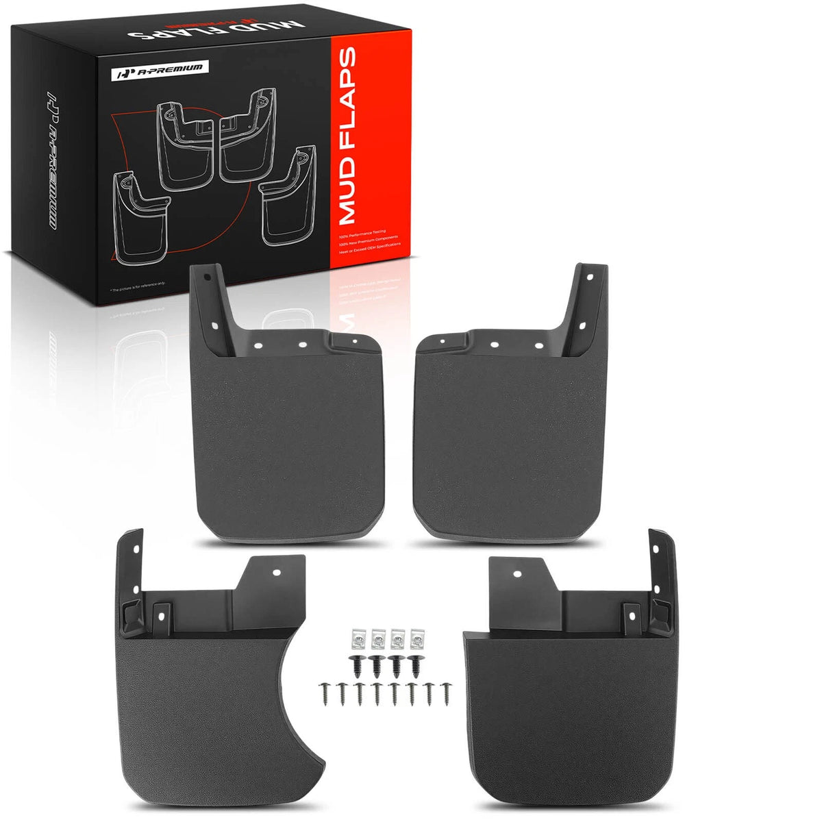 Set of 4 Mud Flap Splash Guards for Jeep Gladiator (2023–2024)