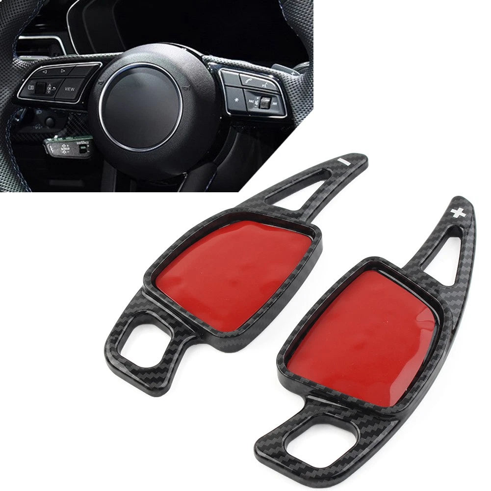 2X ABS Steering Wheel Paddle Shifter Extensions for Audi A3 A4 S4 A5 A6 A7