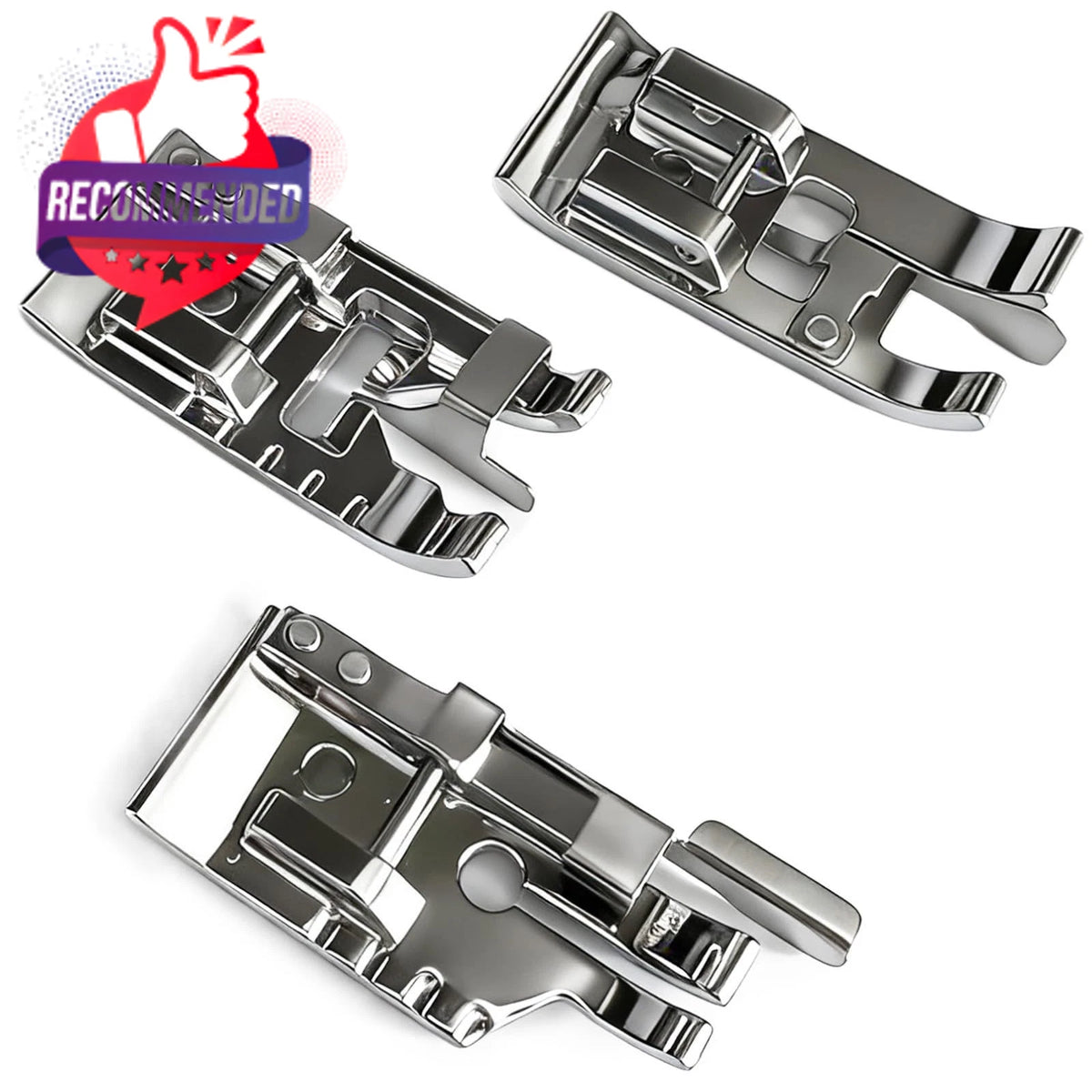 3pcs Set of Presser Feet for Sewing Machines
