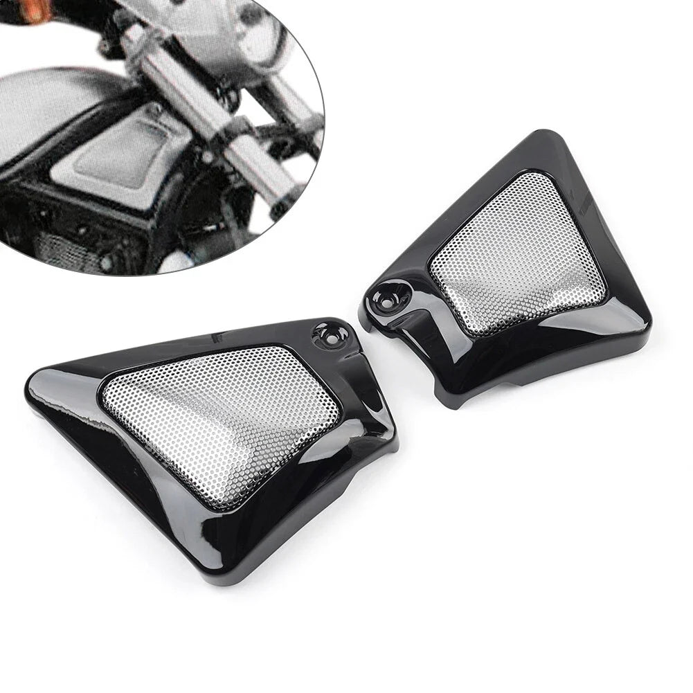 2X Black Intake Airbox Frame Neck Side Cover for Harley V-Rod Special (2007–2017)