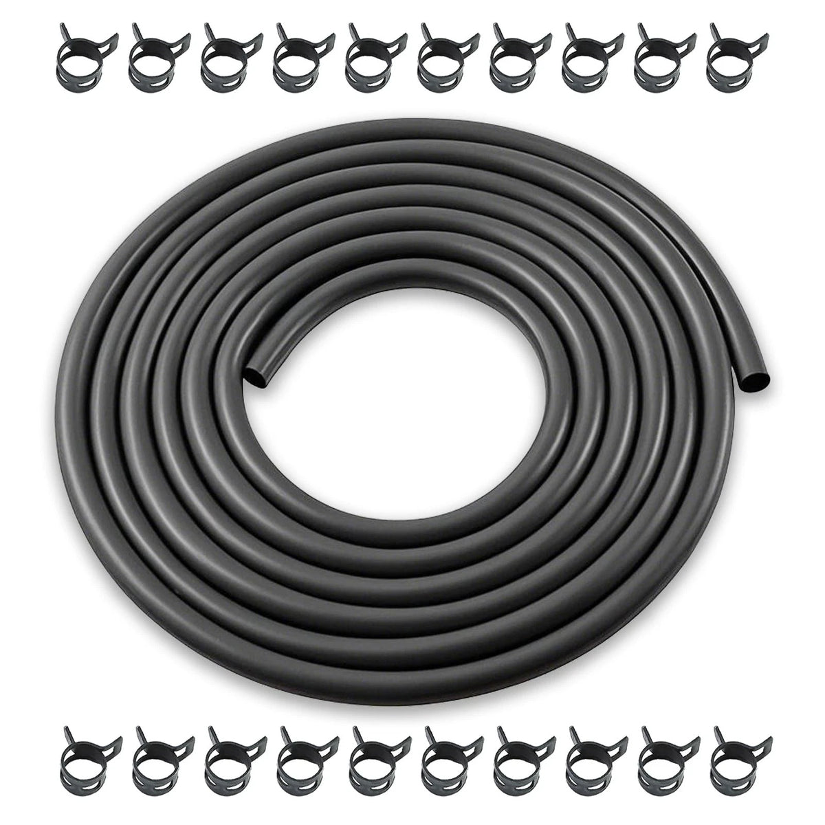 1/4 Inch Fuel Line Hose for Small Engine Generator Mower (10 Feet, Rubber)