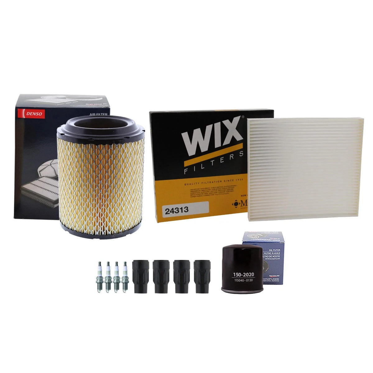 Tune Up Kit with 4 NGK Spark Plugs & Boots for Jeep Compass Patriot (2007–2017)