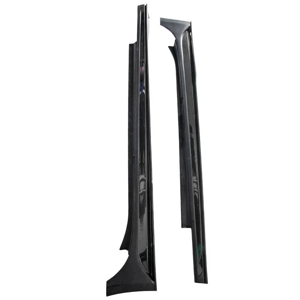 2X Side Skirt Extensions for Maserati Ghibli & Q4 (2014–2016) Black