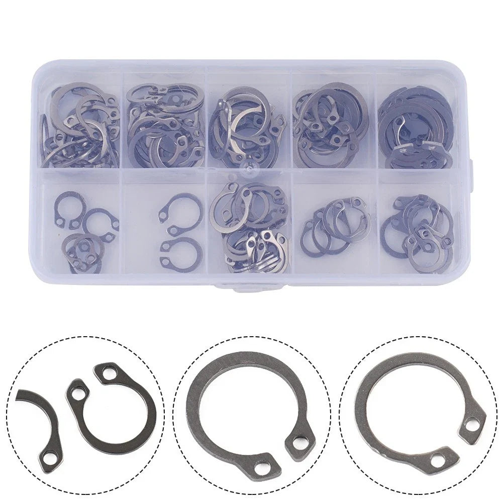 Set of 4 Retaining Ring External Case Circlip Fasteners for Automotive Repair