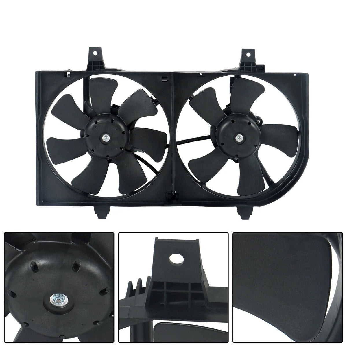 Dual Radiator Condenser Cooling Fan Assembly for Nissan Sentra 2002–2006