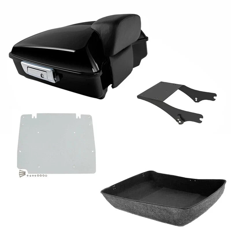 Chopped Trunk Mount Rack Base Plate for Harley Touring Road King (1997–2008)