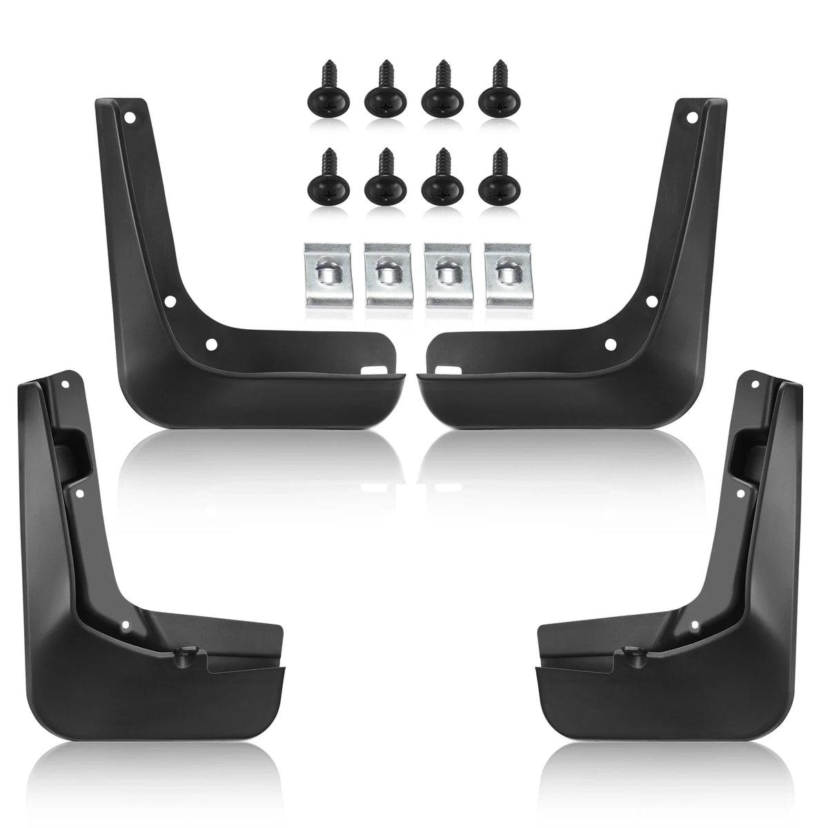 Set of 4 Mud Flaps Splash Guards for Ford Fusion (2013–2018)