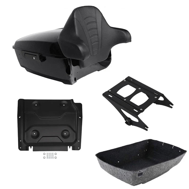 Backrest Pad Mount Rack Plate for Harley Electra Glide (2014–2026)