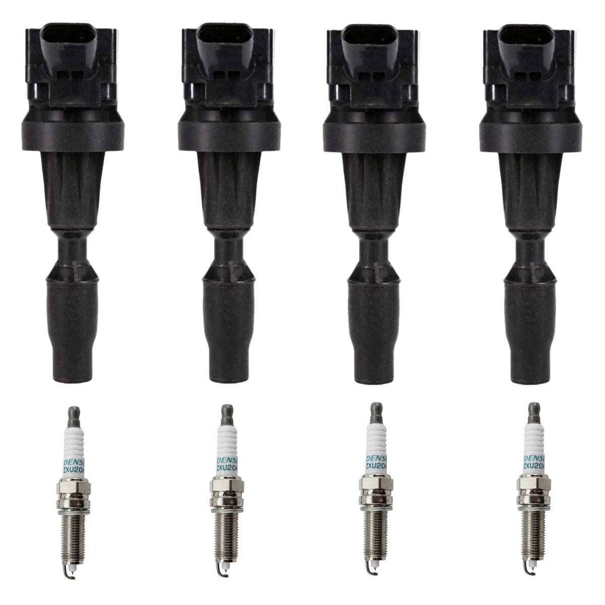 Set of 4 Ignition Coils & Iridium Spark Plugs for Optima Sonata (2011–2016)