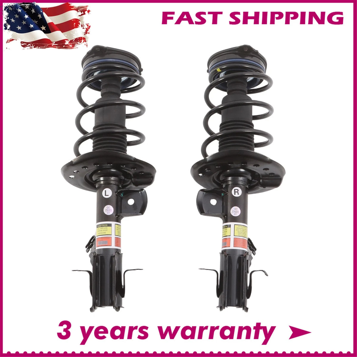 Front Struts Coil Spring Assembly for Nissan Sentra (2014–2019) 172947, 172948