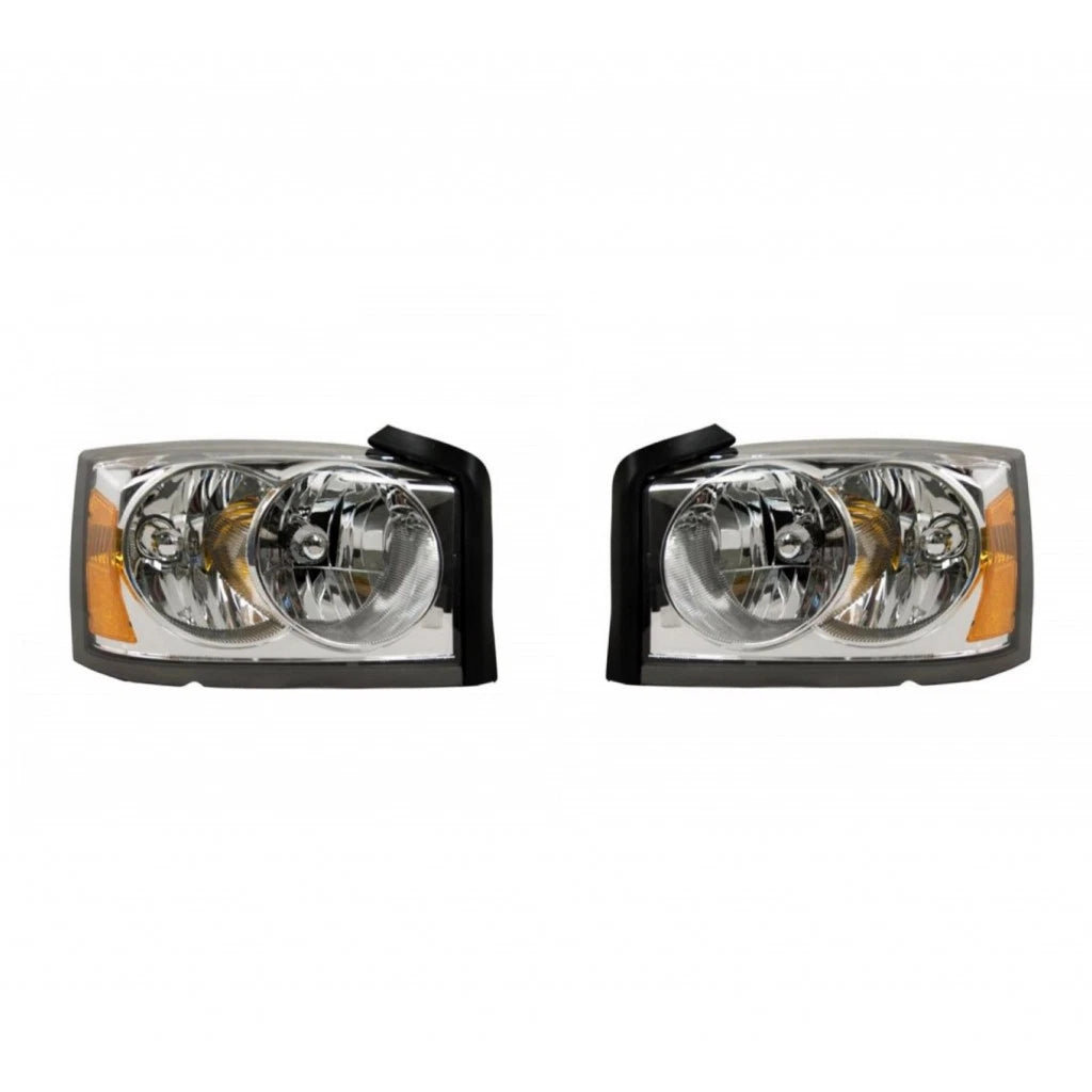 Headlight Assembly Pair for Dodge Dakota (2005) - MLX-PAIR-SHE329A-150QL-CL360A50, CH2502159