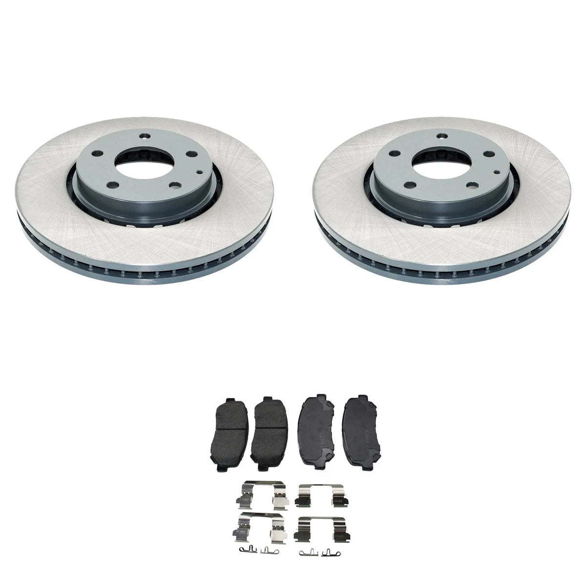 DuraGo Front Rotors & Akebono ProACT Ceramic Brake Pads Kit for CX-5 (2016–2021)