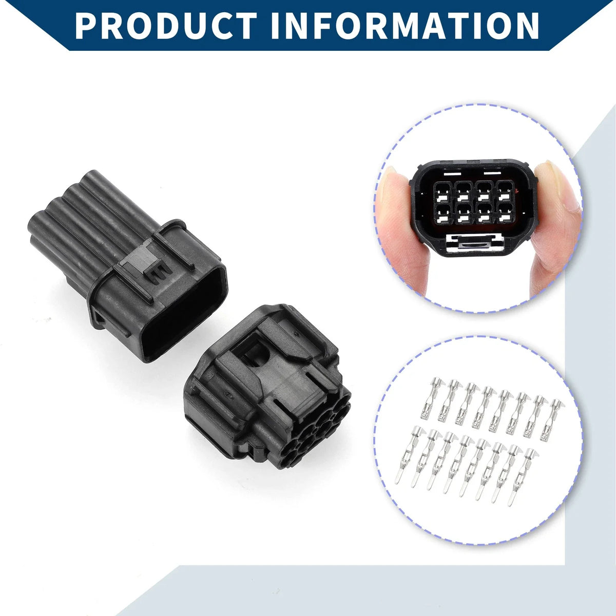 8 Pin Speaker Wiring Harness Connector Plug for Honda