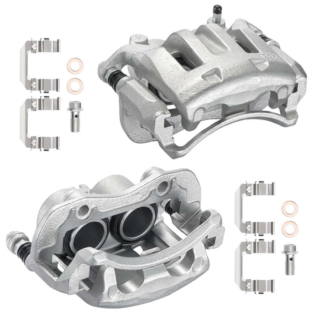 Set of 2 Front Brake Calipers with Bracket for Nissan Xterra (2000–2004)