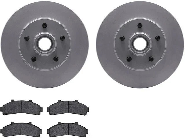 Front Brake Pad and Rotor Kit for Mazda B2500 (1998–2001) KM496QG