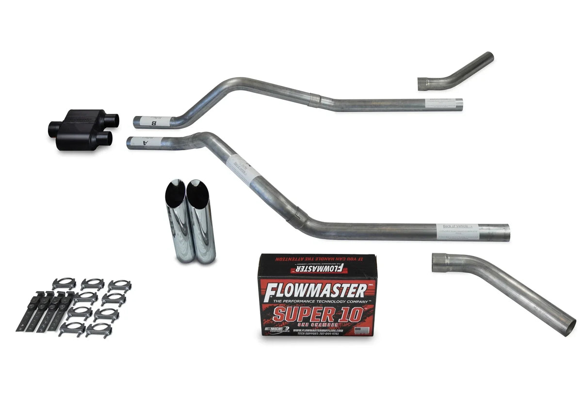 Dual Exhaust Kit for GMC Jimmy (1995–1999) - Flowmaster Super 10, 2.5"