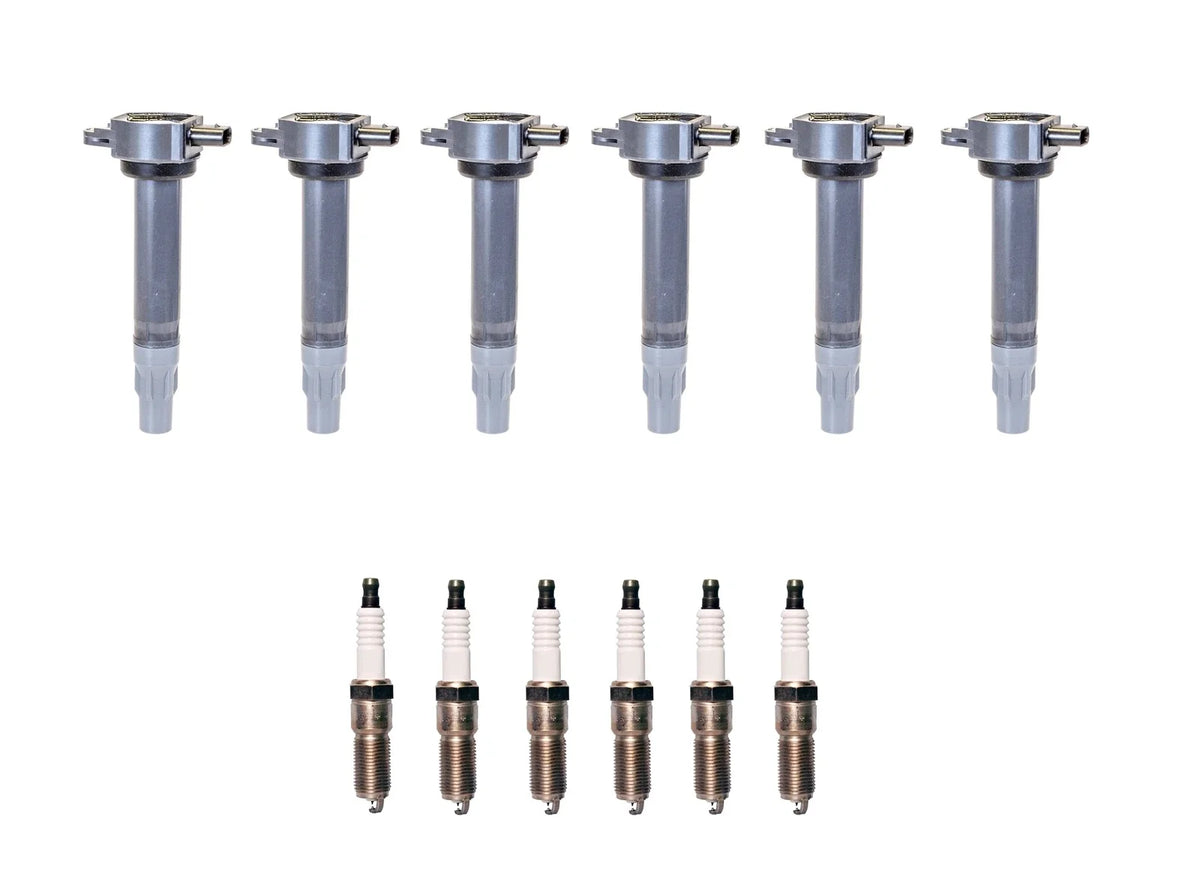 Set of 6 Ignition Coils & Iridium TT Spark Plugs for Chrysler Dodge 2.7L (2000–2006)