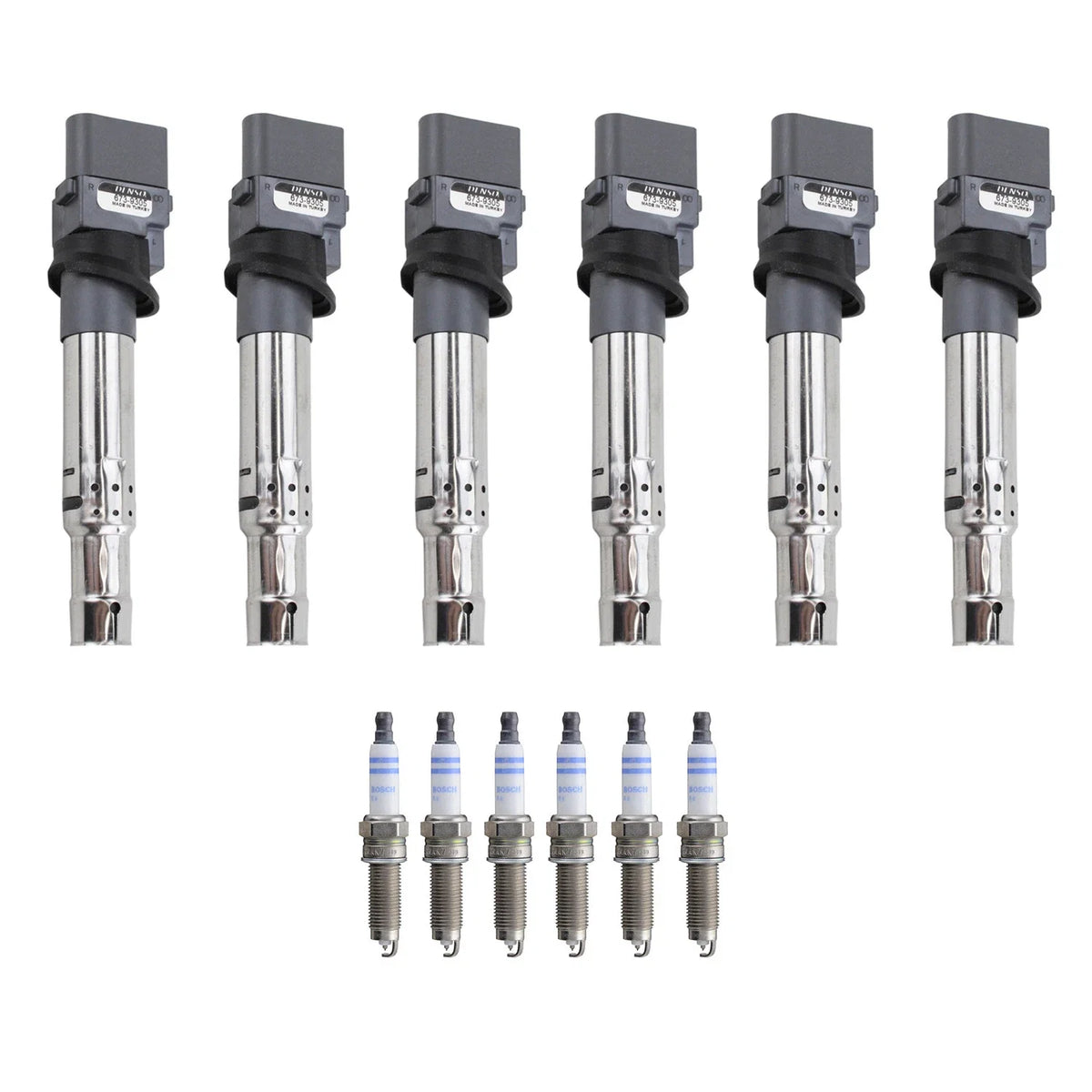 Set of 6 Ignition Coils & Spark Plugs for Volkswagen Atlas CC Passat (2009–2019)