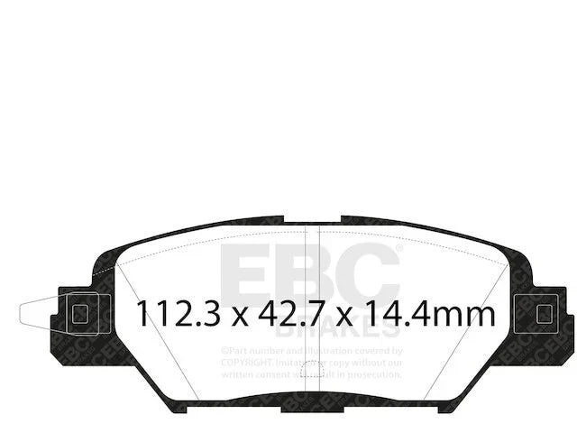 Rear Brake Pad Set for Mazda CX-5 (2016–2023) QB764DW