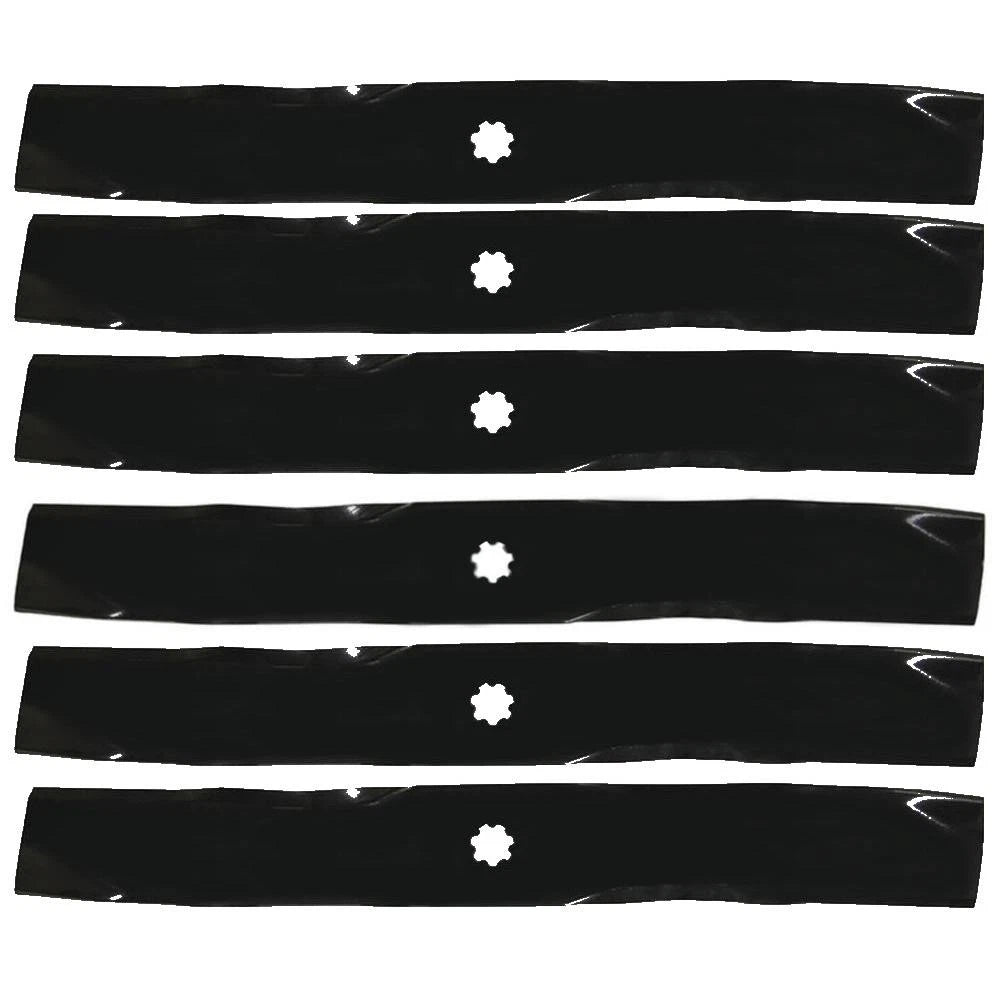 Set of 6 Mulching Mower Blades for John Deere 38" Cut Mowers