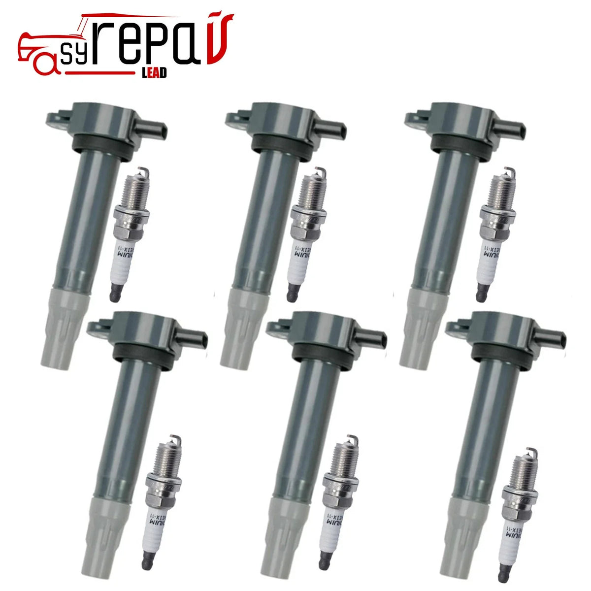 6X Ignition Coil + Spark Plug for Dodge Grand Caravan (2011–2020) 4606869AC