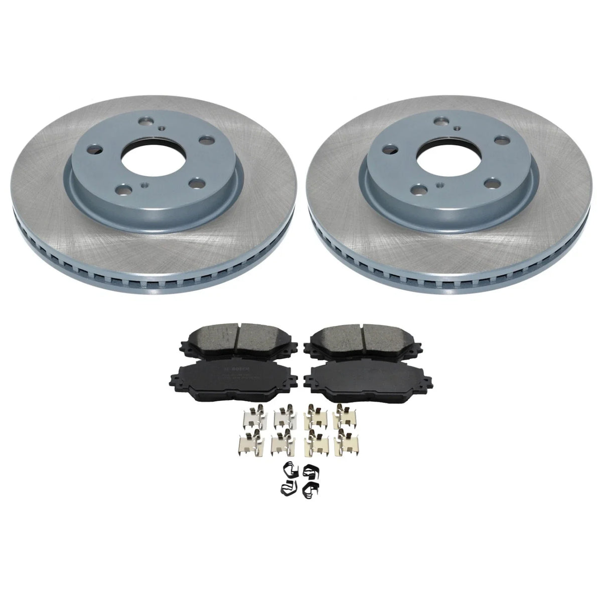 DuraGo Front Rotors & Bosch QuietCast Ceramic Brake Pads Kit for RAV4 xB (2006–2018)