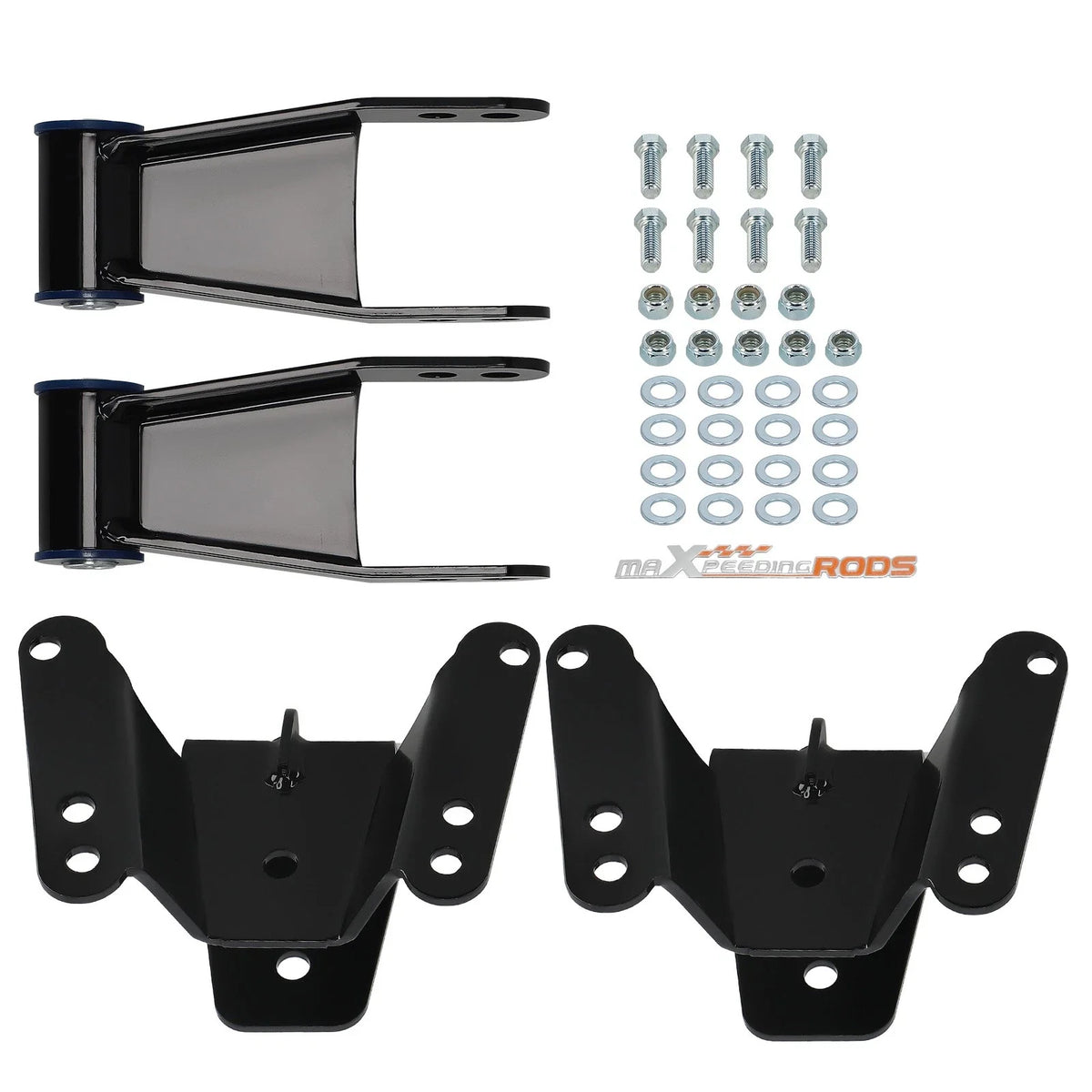 Set of 2 Drop Lowering Hanger Shackles for Chevy GMC C10 2WD (1973–1987)