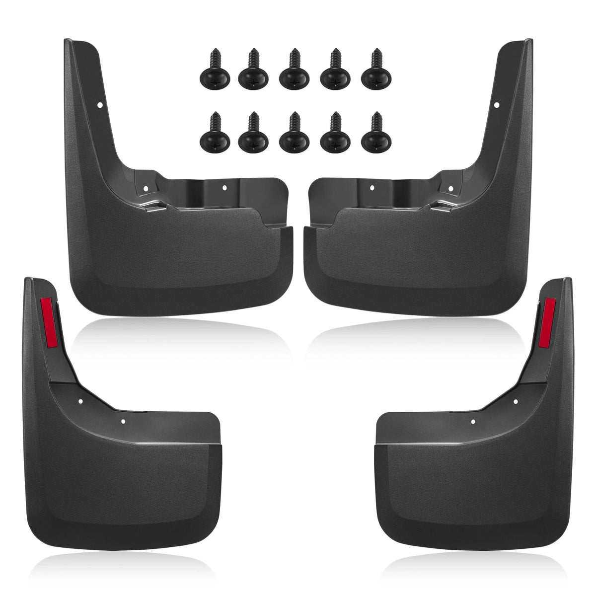Set of 4 Mud Flaps for Chevrolet Silverado 1500 (2019–2022)