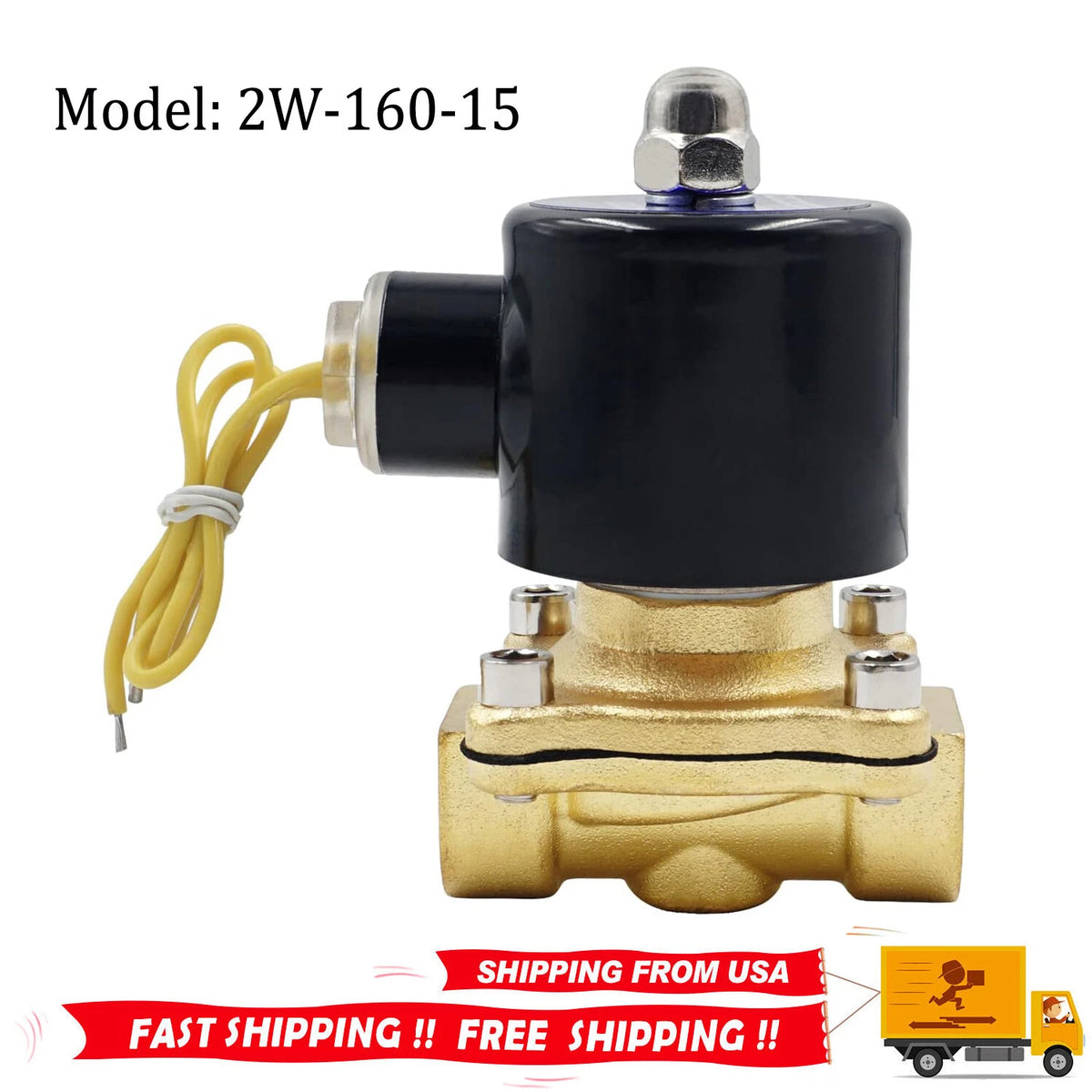 1/2" PT Electric Solenoid Valve for AC Applications (110V)