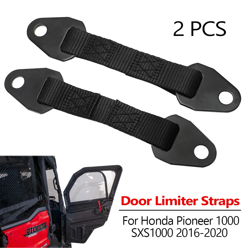 2X Door Tether Open Limiter Straps Kit for Honda Pioneer 1000 (2016–2020)