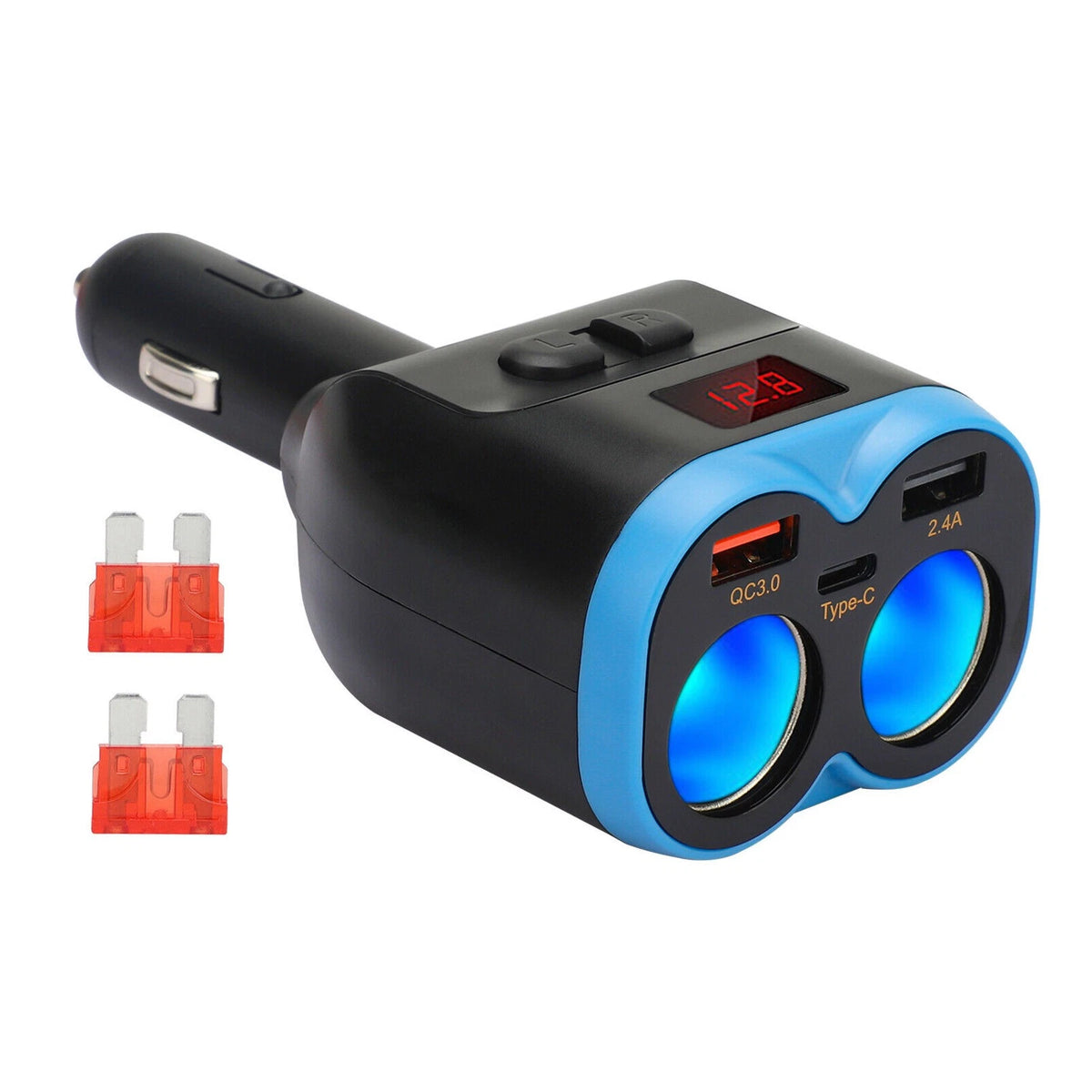 Dual USB Charger Power Adapter for DC 12V Car (2010–2023)