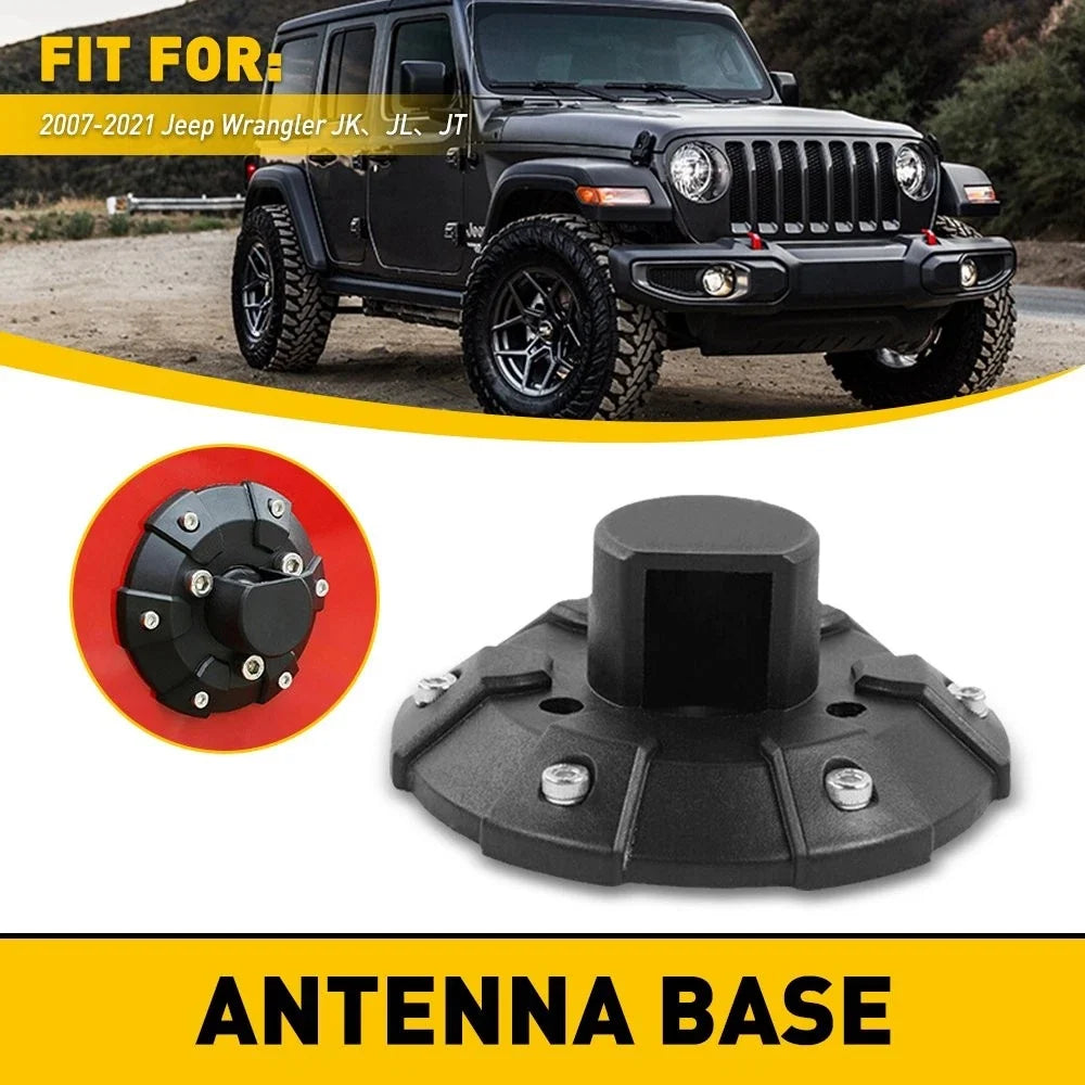 Antenna Base Cover for Jeep Wrangler JK JL JLU JT (2007–2021)