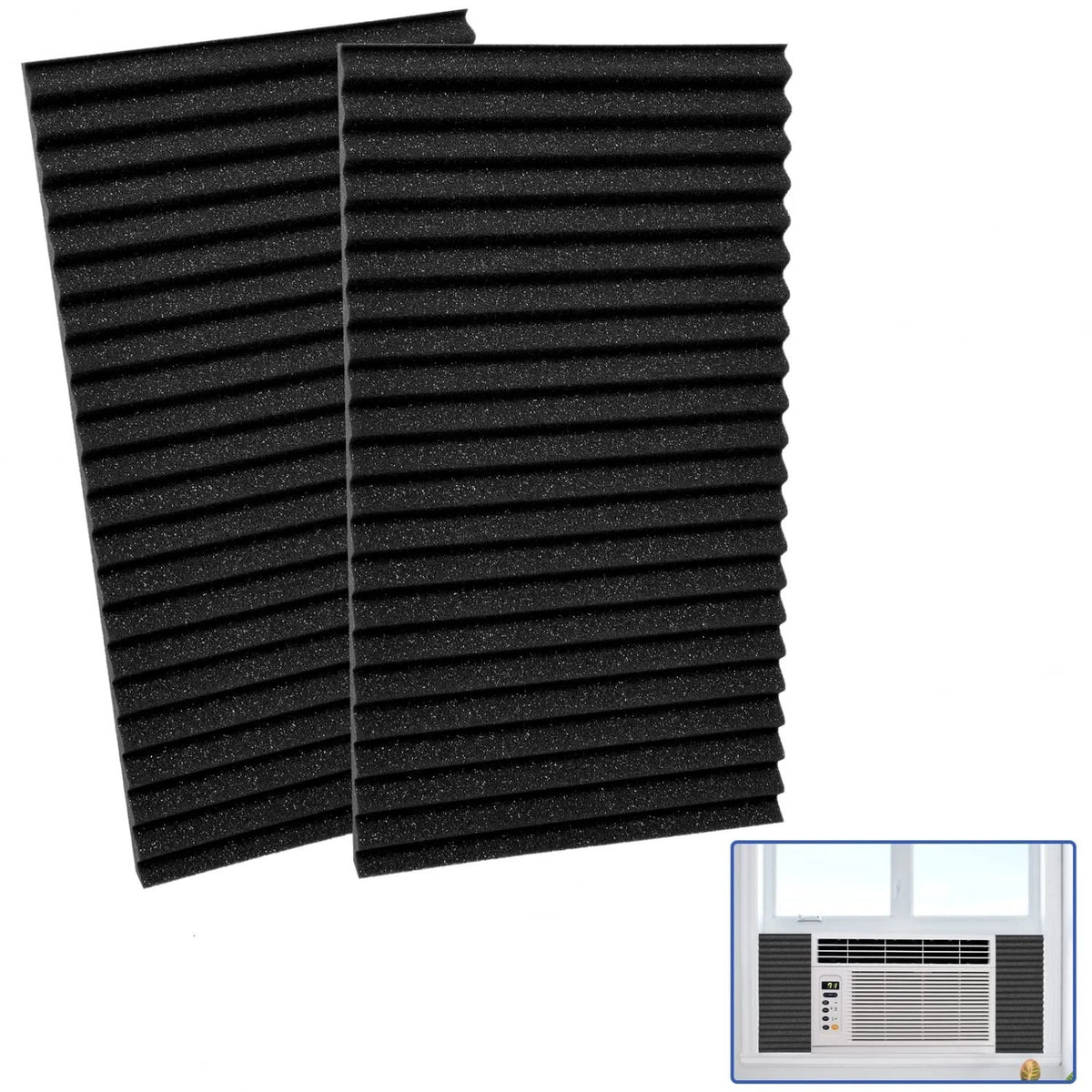 Window Air Conditioner Side Panels Foam for Black