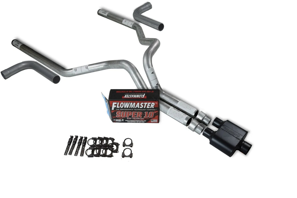 Dual Exhaust Kit for Chevy GMC 1500 (2007–2014) - 3" Side Exit