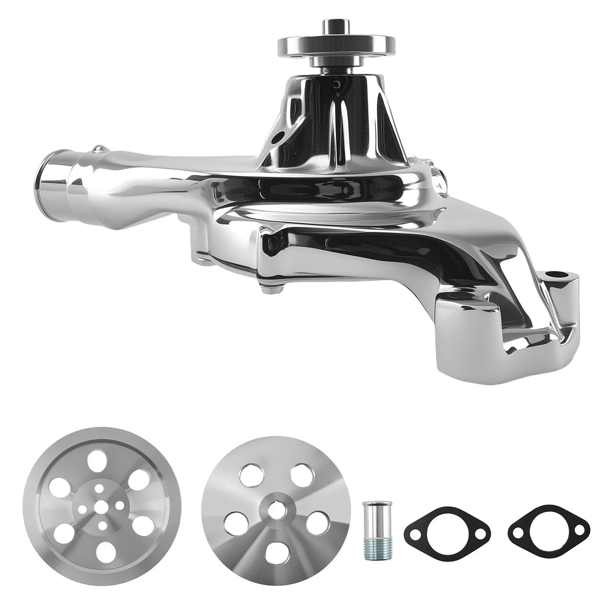 Chrome Water Pump Pulley Kit for Big Block Chevy 396-454 (1965–1990)