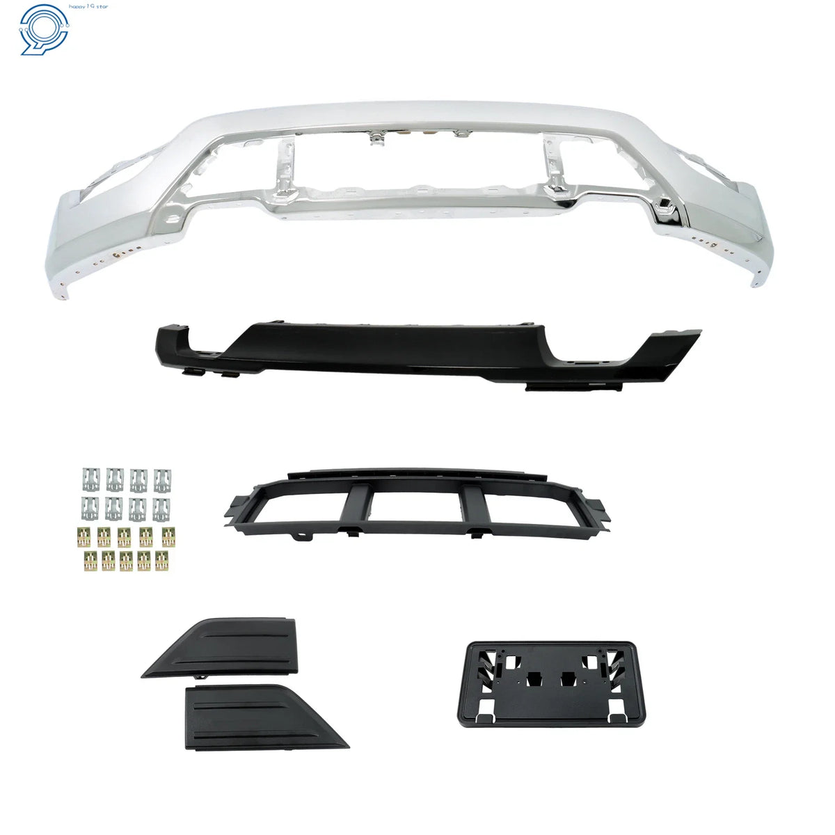 Front Bumper Face Bar for Ford F-150 (2021–2023) Steel, 6PCS