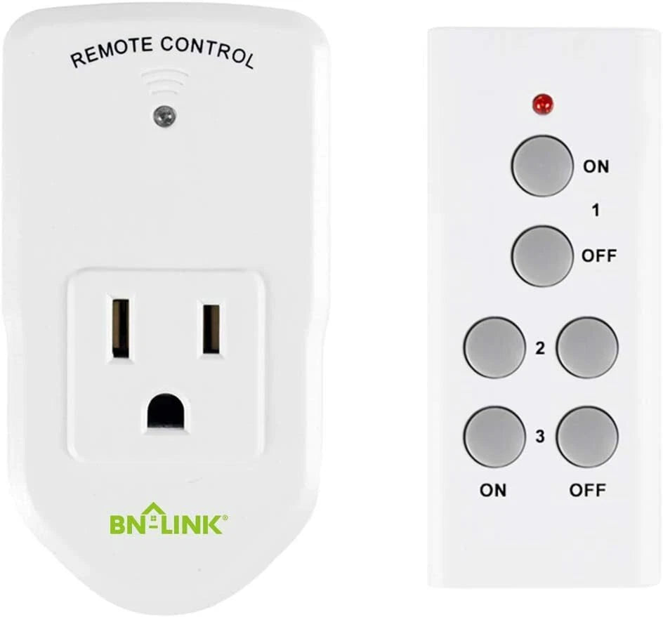 Wireless Remote Control Outlet Switch for Appliances (Long Range)