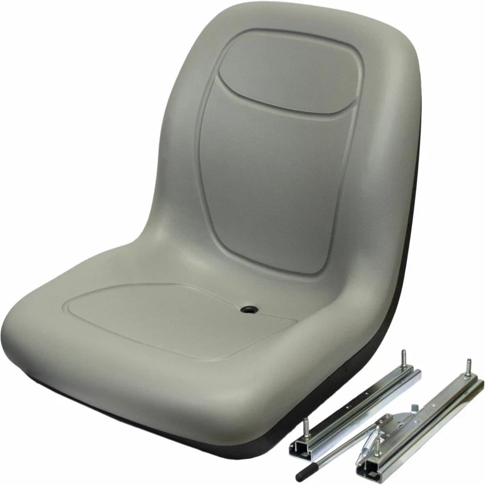 Grey Vinyl Seat with Slide Rails for Universal Products (Fits )