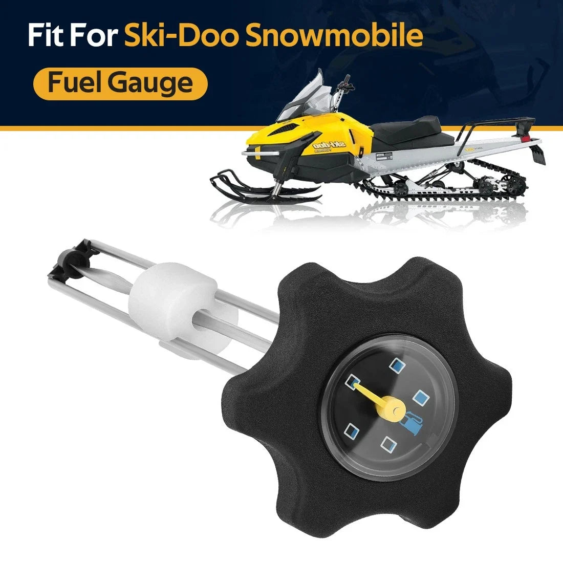 Screw On Gas Cap w/ Gauge for Ski-Doo (Replaces 572161200)