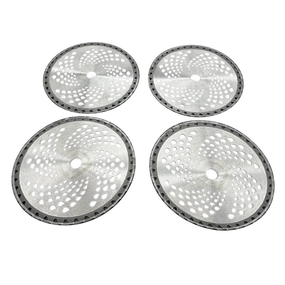 4 Pack Carbide Tip Brush Blades for Brush Cutter (10" x 40T)