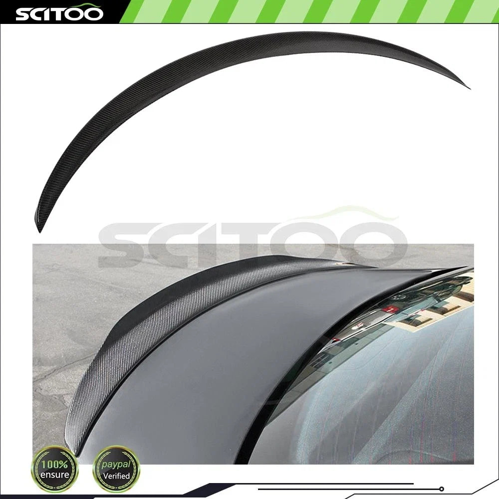 Rear Trunk Lid Spoiler for Mercedes-Benz W205 Sedan (2015–2020) Carbon Fiber