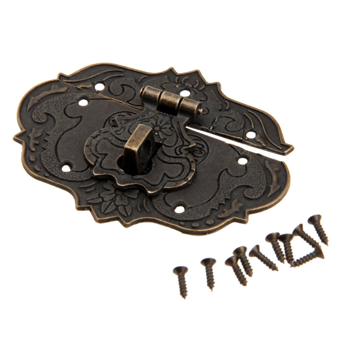 Vintage Style Locking Hasp Latch Clasp with Screws for Jeep Wrangler