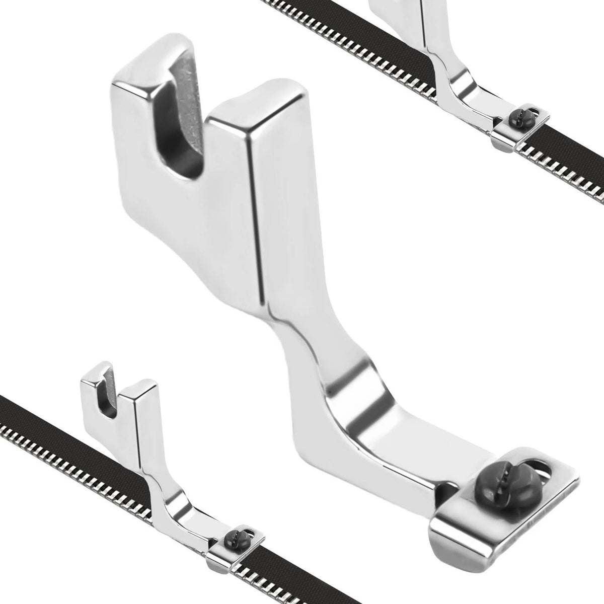Adjustable Invisible Zipper Guide Presser Foot for Sewing Machines