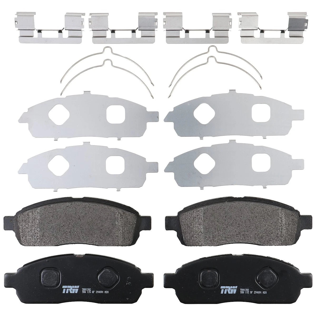2X TRM1392 Brake Pad Set for Ford F-150 (2008–2009) Front