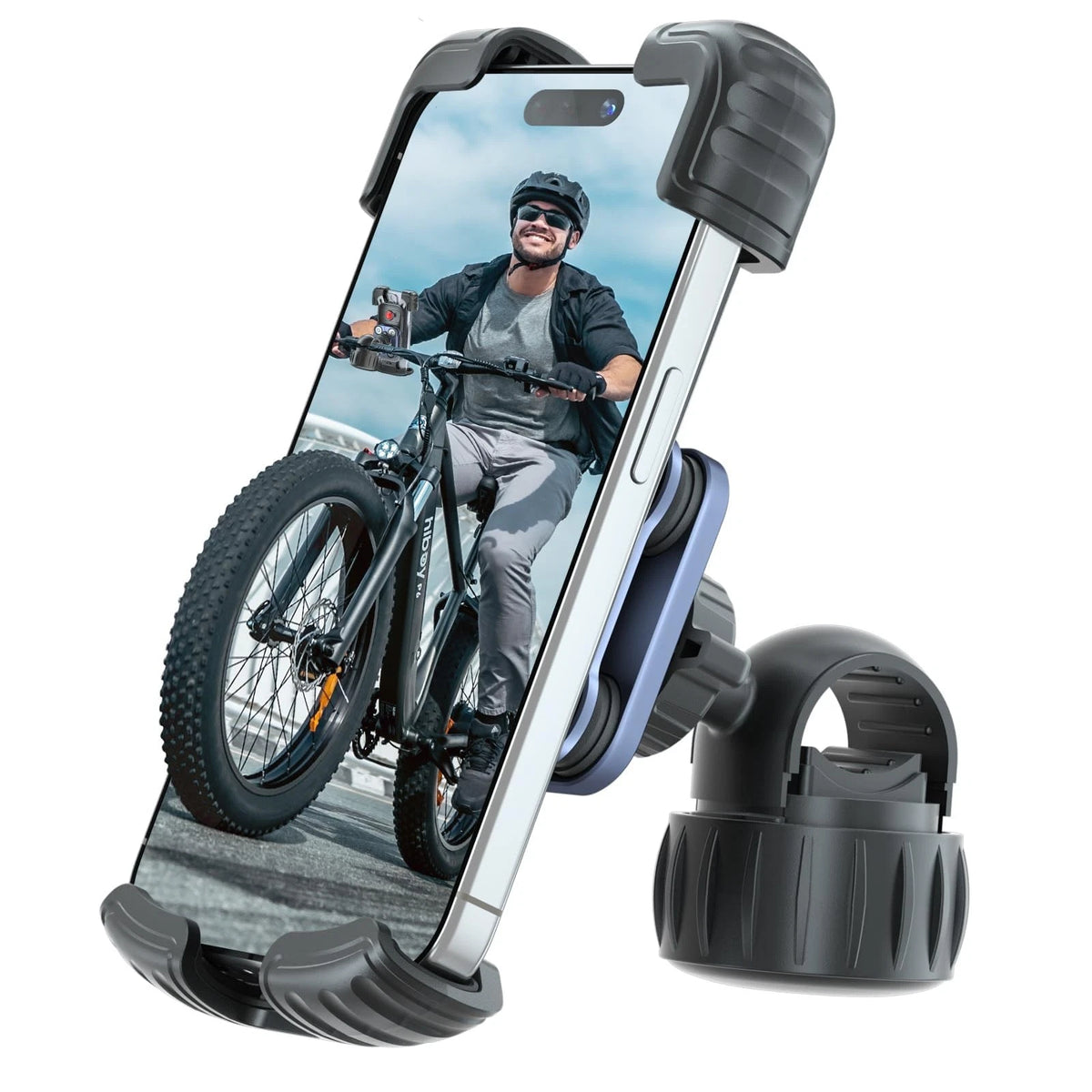 Motorcycle Phone Mount Holder for HiboyRide (Upgrade Vibration Dampener)