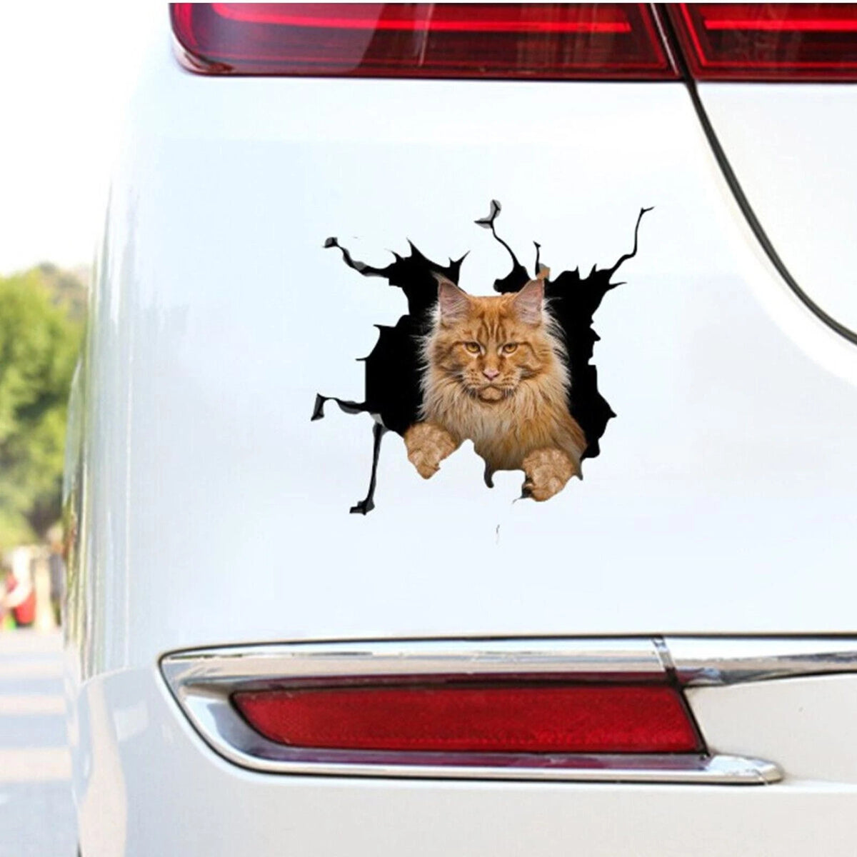 3D Cat Car Truck Sticker Vinyl Window Decal for Vehicle