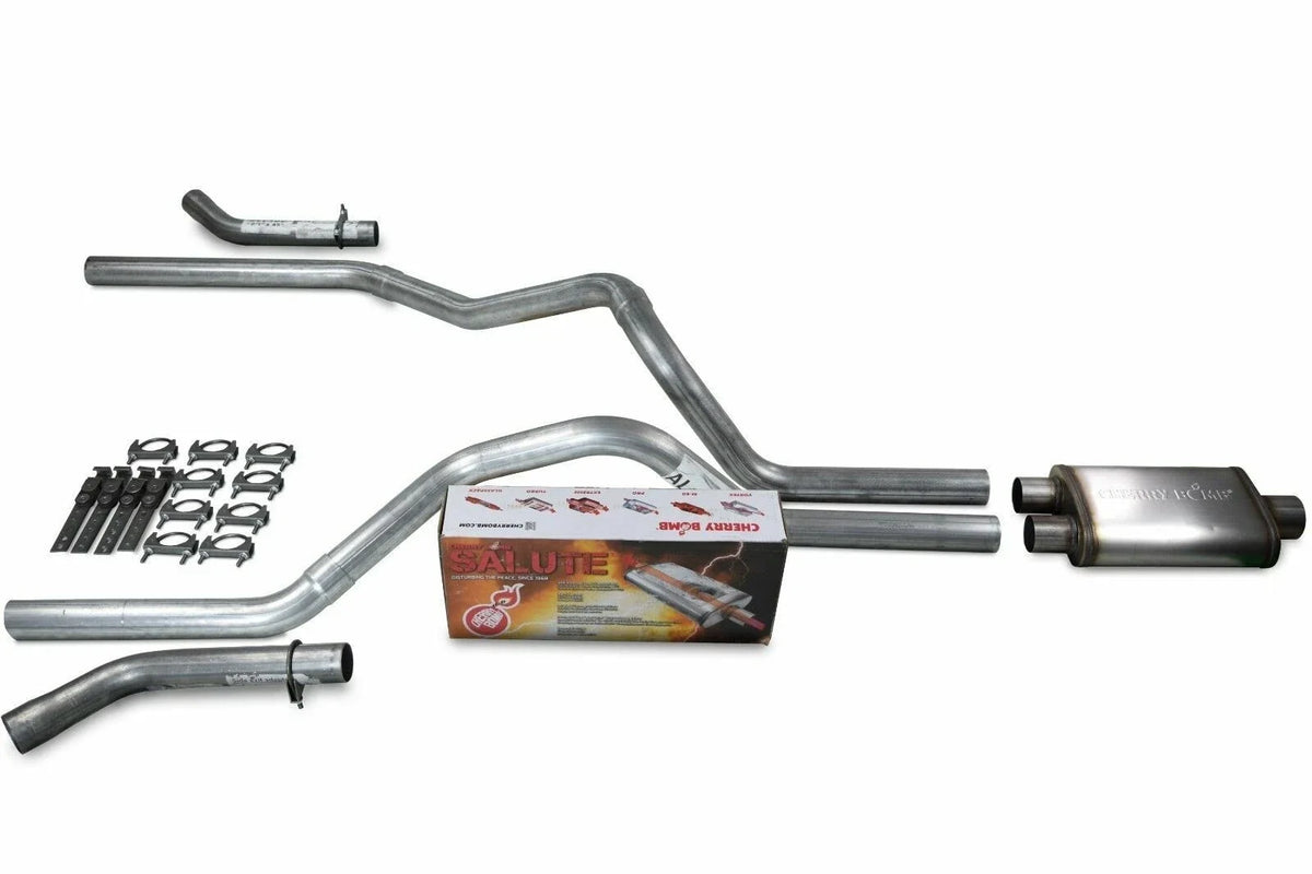 2.5" Dual Exhaust Kit for Ford F-150 (2004–2014) - Cherry Bomb Salute