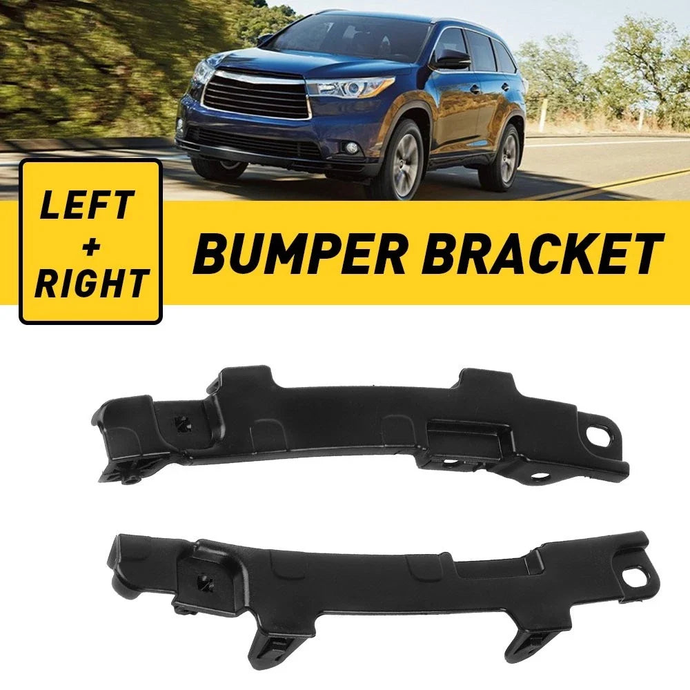 2X Black Bumper Retainer Set for Toyota Highlander (2014–2018)