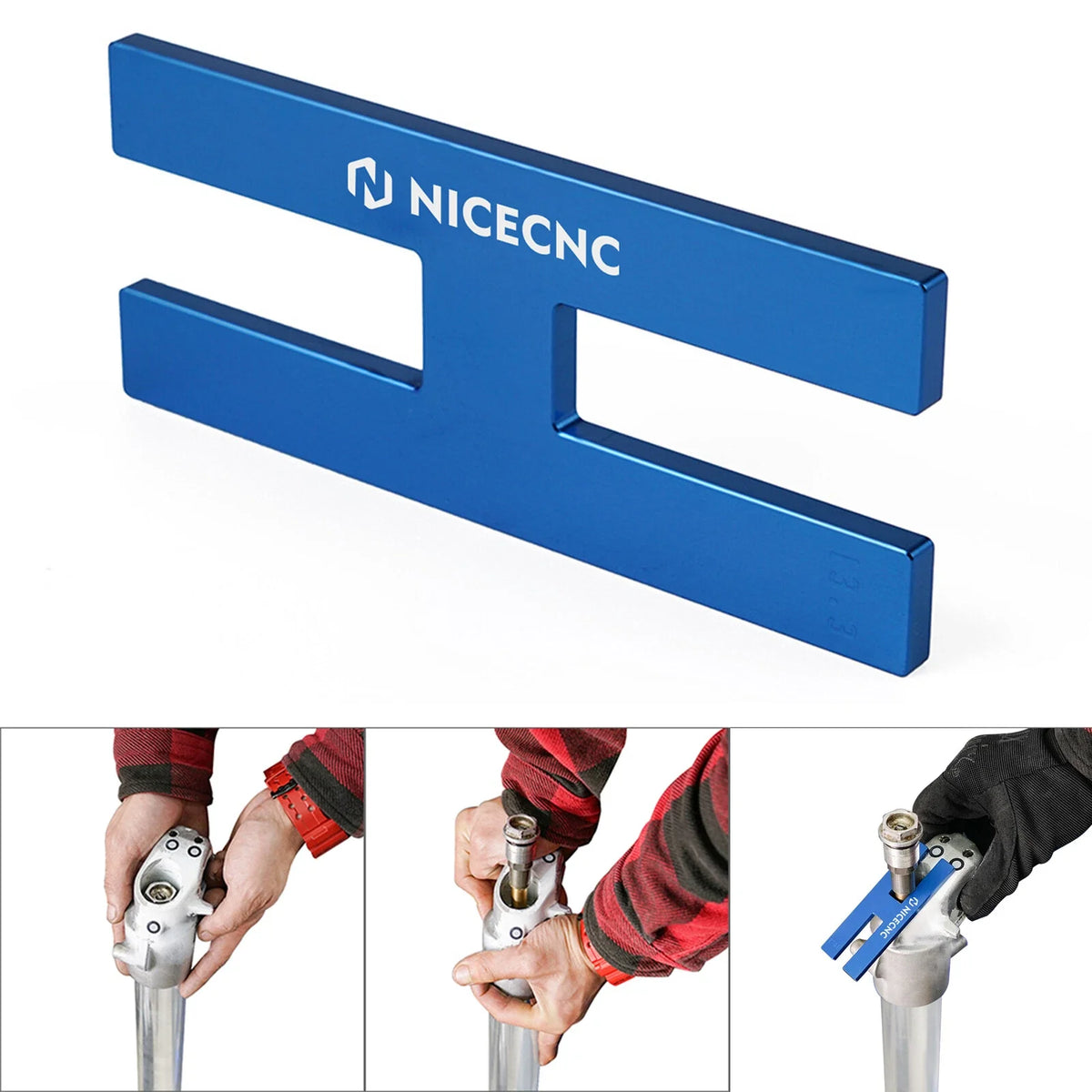 Fork Cartridge Damper Rod Holding Tool for Honda Yamaha (13.3mm & 14.3mm)