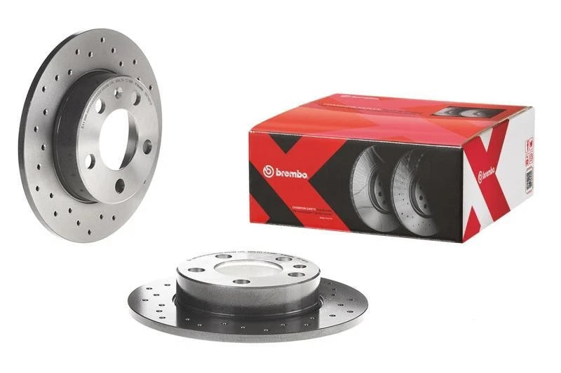 Brembo Rear Premium Xtra Cross Drilled Rotor for Mini Cooper (2002–2007) 08.9163.1X